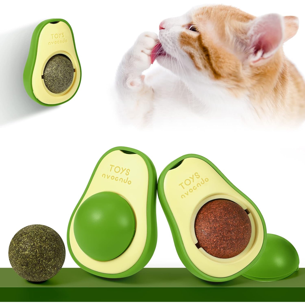 Abacate De Brinquedo Para Gatos Com Erva Natural